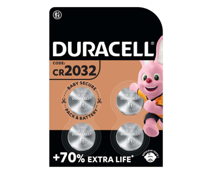 Bateria lub akumulatorek DURACELL Bateria litowa CR2032 blister 4 sztuki DURACELL CR2032 BLISTER 4SZT